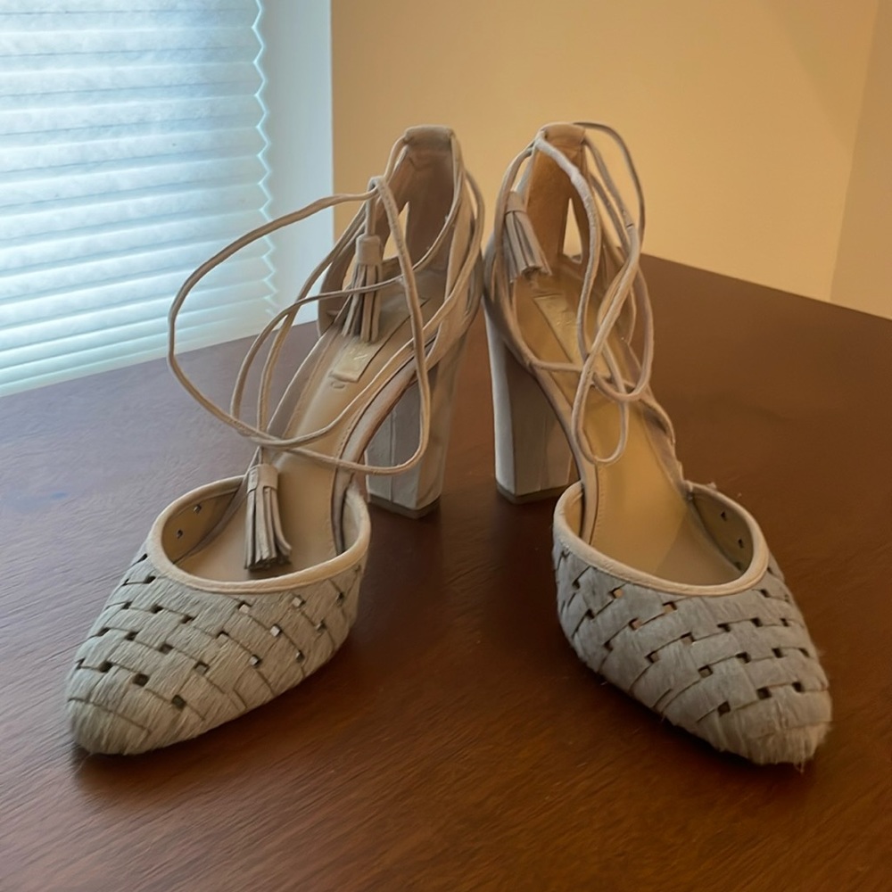 Ralph Lauren Gray Heels